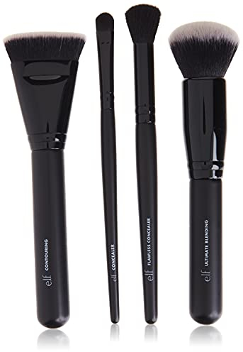 e.l.f. Complexion Perfection Pinsel-Set, 4-teilig, synthetisch