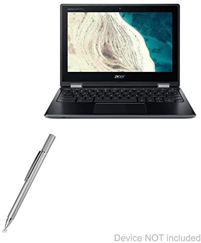 BoxWave Stylus Pen for Acer Chromebook Spin 511 (R752T) (Stylus Pen by BoxWave) - FineTouch Capacitive Stylus, Super Precise Stylus Pen for Acer Chromebook Spin 511 (R752T) - Metallic Silver