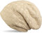 styleBREAKER warme Feinstrick Beanie Mütze mit Flecht Muster und sehr weichem Fleece Innenfutter, Unisex 04024058, Farbe:Elfenbein