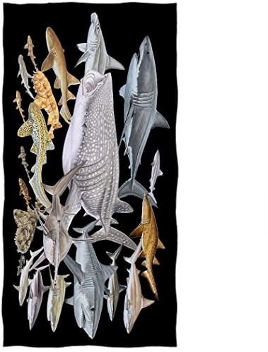 Violetpos Badetuch Hai-Sammlung Wal 70 cm x 140 cm Strandtuch