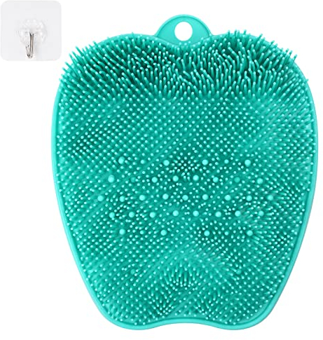 ACWOO Fußbürste Große, Fußwäscher Fuss Wäscher Bath Massage Pad mit Rutschfesten Saugnäpfen, Fußbad Fußmassagegerät Dusche Fußwaschmatte Foot massager für Pediküre, Fußpflege Entspannung(Grün)