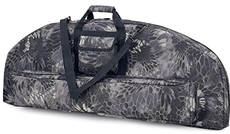 Gespann Bogen Tasche gepolstert Bogenschießen Tasche Compound-Bogen Fälle mit Pfeil-Tasche (Boa Camo, L)