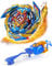 Desamvap Bey Battling Tops Burst SuperKing Booster B-163 Brave Valkyrie EV' 2A avec lanceur de lame Bey et Grip Battle Game Set Right Spin DB Layer System Gyro Jouets Cadeaux pour enfants garçons