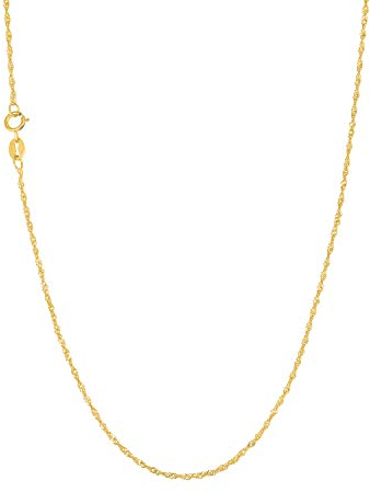 Amor Collier Gold 375/9ct Damen Halsschmuck, 45 cm, Gold, Kommt in Schmuck Geschenk Box, 2023738