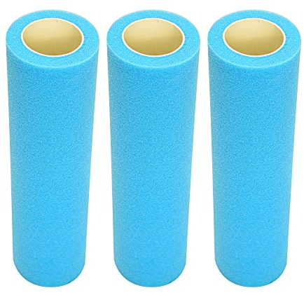 Voomey Lot de 3 rouleaux de peinture en mousse de 22,9 cm, rouleau de peinture éponge haute densité, rouleaux de peinture pour murs de peinture, pour maisons ou meubles, etc.
