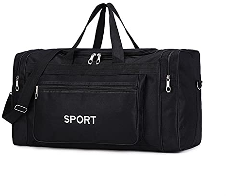 Bolsa Deporte,Bolsa Gimnasio Gran Capacidad Bolsas de Gimnasia Deporte Gadgets Gadgets Yoga Gimnasio Saco Gimnasio Paquete para Entrenar Bolsas de Viaje de Viaje (Color : Black)