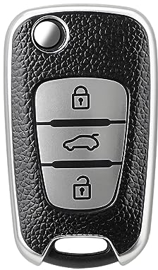 3 Tasten Fernbedienung Autoschlüssel-Schutzhülle für Hyundai i10 i20 i30 ix20 ix35 und Kia Ceed Soul Sportage Venga (Schutzhülle)