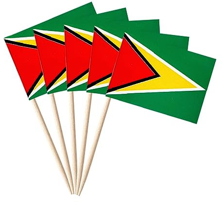 stidsds 100pcs drapeau national cure-dents B (Guyana)