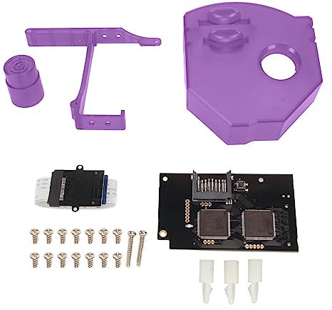 GDEMU Optical Drive Simulation Board for DreamCast VA1 Console, Fast Read and Quiet, Compatible with Up to 512GB Storage Card (Transparent Purple)