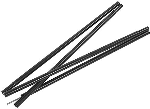 Barra de hierro para tienda de campaña, simple y portátil, retráctil de 2 m, toldo de refugio para exteriores, postes plegables para bastones de caña de senderismo, camping