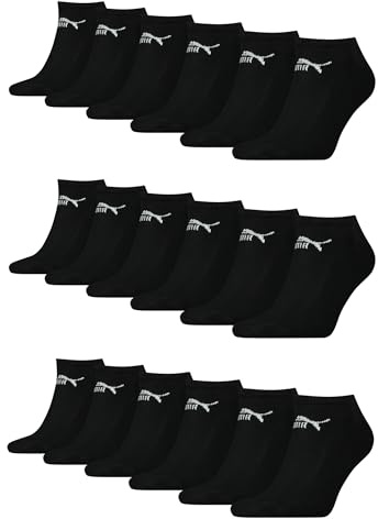 PUMA Unisex Sneaker Socken knöchelhoch für Damen Herren 18er Pack