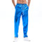 Amy Coulee Herren Glänzend Metallic Hosen Nachtclub Disco Hose (Blau, M)