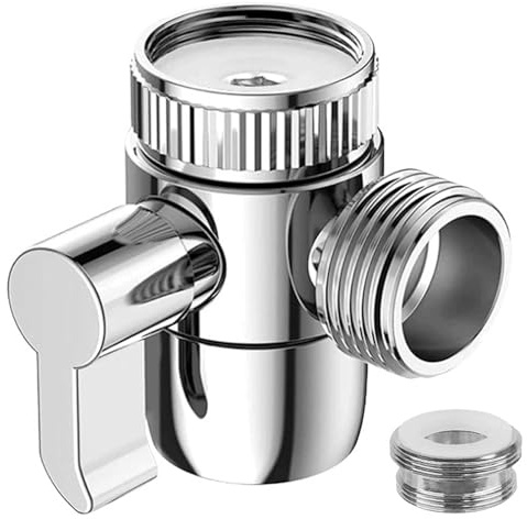 TRHDFW 1 Pcs 3 Way Shower Diverter Valve M22 X M24 Tap Adapter for Dishwashers Washing Machines Shower Nozzles in Kitchen Sink Tap and Bathroom Ordinary Shower Hoses or Water Supply Hoses