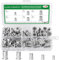 Écrou à Riveter, 110PCS Fileté à Tête 5 tailles - M3 M4 M5 M6 M8 écrou de Rivet Filetés, 304 Acier Inoxydable Écrou Outil Plat Tête Filetée Rivet Nutsert Cap pour Meubles Automobiles