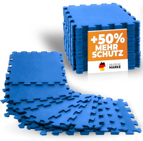NEOLYMP Bodenschutzmatte Fitness, extra Dicke und robuste Gummimatte Fitnessboden - Puzzlematte Boden, Gymnastikmatte, Sportmatte, Fitnessmatte