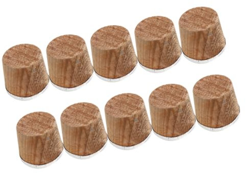 Hoement 10stücke Teiliges Holz-flaschenverschluss Für Vakuumisolierte Kannen Sicherer Korken Passend Für Flaschen Geschmacksneutral Und Langlebig Für Täglichen Gebrauch