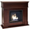 NORBE | Camino a Bioetanolo AREN | Biocamino da Terra bianco | Camino Design |Dimensioni 110 x 37 x 102h cm | Legno e Metallo verniciato | Bruciatore da 1,5l | Potenza 3,68 kw/h (Marrone)