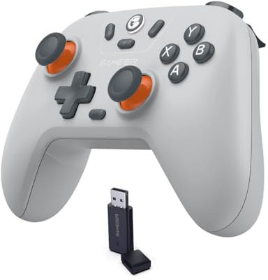 GameSir Nova Lite Wireless Controller – 2.4G & Bluetooth Gamepad for Windows PC, iPhone, Android, Switch & Steam Deck – Hall Effect Triggers, Turbo Function, Rumble Vibration (Gray)