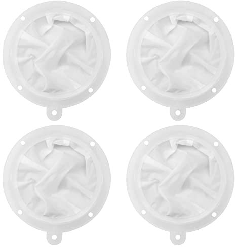 Hwtcjx 4 pezzi filtri per liquori, carta filtro liquori, Filtro per alimenti da 13 cm, filtro in nylon, utilizzato per filtrazione secondaria, liquore filtrante, acqua bollita, succo (200 maglie)
