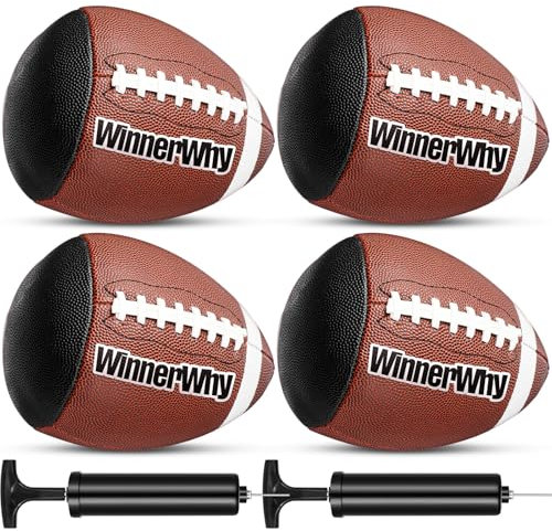 WinnerWhy Pass Catchback Composite Fußball Weiches Leder Training Fußball Vaterlos Bounce Back Leder Jugend Offizielle Größe mit Pumpe für christliche Wohltätigkeitsorganisationen Spendenbedarf