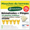 Maluttebio - Nematodes mouches terreau + 5 Pièges jaunes Anti Moucherons Interieur (mouche de terreau) - Tres Efficace - écologique - Attrape Mouche De Plantes