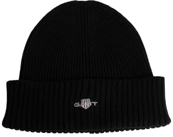 Gant Herren Beanie-Mütze Cotton Blend Logo Beanie