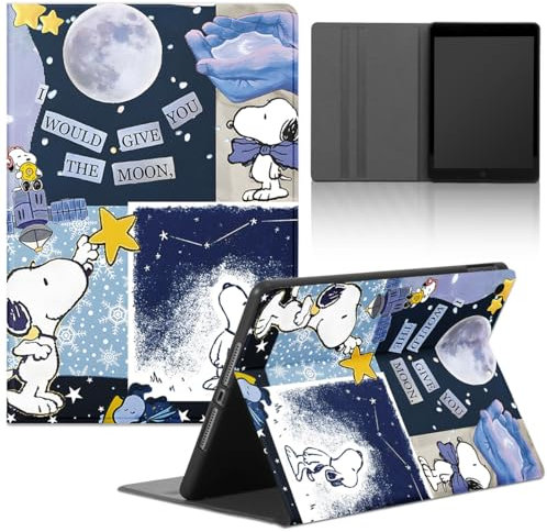 Tablet Cover Custodia per Apple iPad 10 Generation 2022 10,9, Custodia con Cartoon Anime Manga Motivo Disegni Donna, Flip Case in Pelle PU Regolabile Antiurto TPU Carino Tablet Cover,cute