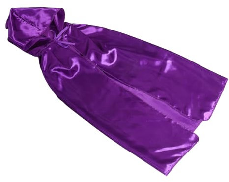 VERDANVERSE Halloween Satin Umhang Für Damen Cloak Kostüm Weich Und Bequem Lang Für Cosplay Halloween-partys Und Thematische Anlässe