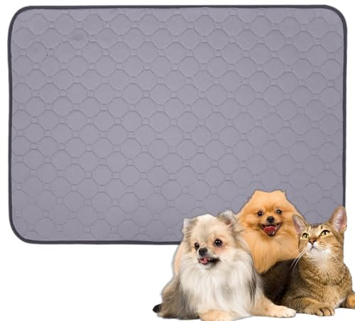 MOAZIFI Hundedecke Auto Wasserdicht 60 x 47 cm - Welpenunterlagen Waschbar, Antirutsch Hundematte für Sofa, Reisen und Training