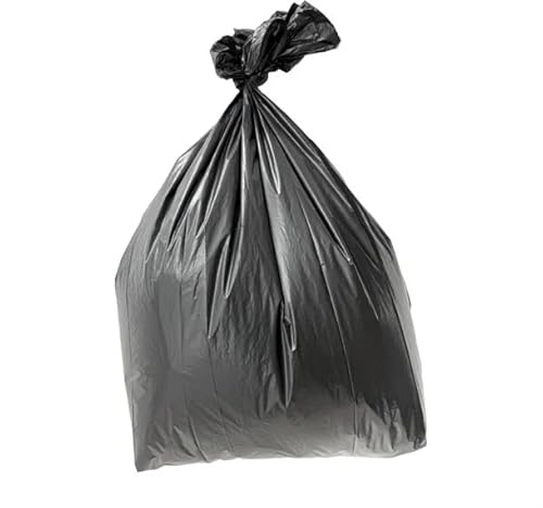 Jantex Medium Duty Polythene Bin Bags 70Ltr (Pack of 200), Black | Strong tear-resistant design ensures reliable waste disposal in busy commercial kitchens and catering venues.