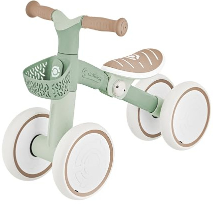 Globber Learning Bike – Aufsitzrad, Lernrad, 7 Zoll Eva-Bereifung, 4-rädrig, Salbei grün