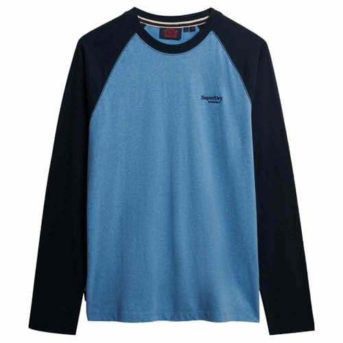 Superdry Essential Baseball Long Sleeve T-Shirt S Blue