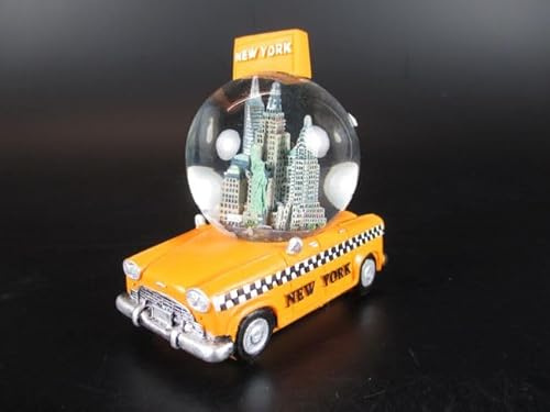 New York Schneekugel Taxi Snowglobe 8 cm,Freedom Tower,
