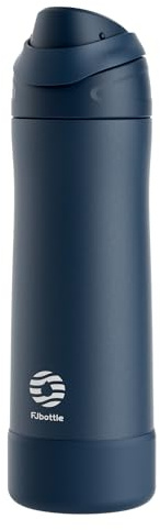 Fjbottle Insulated Water Bottle 750ml, Leakproof & One-Hand Open, BPA Free Stainless Steel Flask, Keeps Cold 24H, for Gym, Travel & Work
