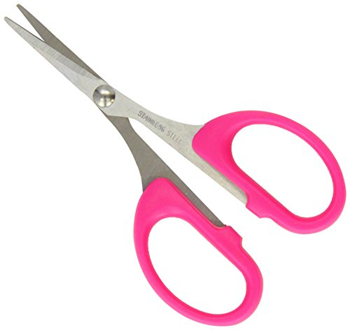 Westcott E-13101 00 Silhouettenschere rostfreie Klingen, pinkfarbener Kunststoffgriff, 10 cm