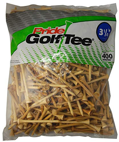 Pride Golf Tee Herren, Damen Golf-Tees, Natürlich, 400 Count