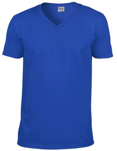 Gildan Men's Soft Style V-Neck T Shirt T - Shirt (Pack of 1)
