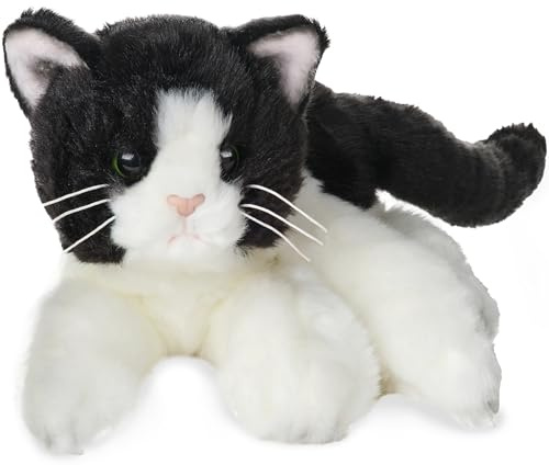 Bearington Domino Plüschkatze Stofftier, 15 Zoll