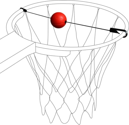 Pure 2Improve Basketballkorb Zieltrainer, roter Ball