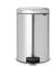 Brabantia Tret-Mülleimer mit Inneneimer aus Kunststoff, stahl, Matt Steel Fingerprint Proof, 20 l