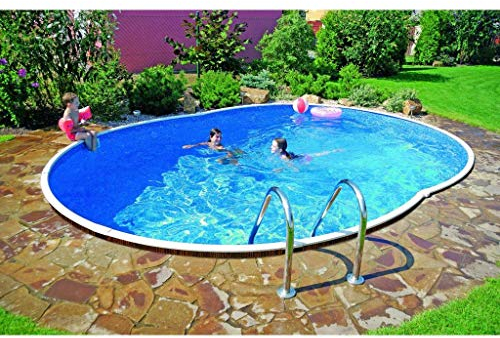 Mountfield AZURO Vario Wood WL2 Stahlwandpool, oval, 550 x 370 x 120 cm, nur Pool, ohne Innenfolie