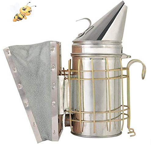 Beehive Smoker,Beekeeping Tool,Excellent air Bellows and Excellent Flue Gas Output Stainless Steel Bee Smoker Beekeeping Equipment Suitable for Apiary and Pasture