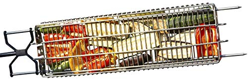 KANKA Grill XL Grillkorb Doppelt so groß wie normale Körbe! 100% Edelstahl