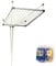 Bricolemar - Séchoir de plafond Cuncial Tezno-Techo avec manivelle pour monter et descendre + 40 pinces incassables, pack monobloc