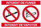 interdiction interdit fumer Vapoter logo 3635 autocollant adhésif 2 stickers 15 cm