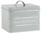 Harbour Housewares Washing Tablet Storage Container - Grey - Steel Vintage Industrial Under Sink Storage Caddy Cupboard Organiser for Laundry Detergent Pods, Dish Washer Tablets
