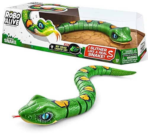 Robo Alive Schlange Serie 3, grün, elektronisches Spielzeug