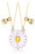 Hifot 2 Stück Halskette Damen Silber Freundschaftskette, Bff Ketten für 2 Mädchen, Halskette Blume Gänseblümchen Anhänger, Modeschmuck Halskette für Freundin Geschenk Personalisierter Schmuck