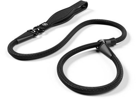 BullyBillows Anti-Pull Anti-Choking Training Dog Lead | 1.2m Active Light Dog Lead Designed With Graded Materials | Suitable For Strong Dogs | Suitable For All dog Breeds | Black