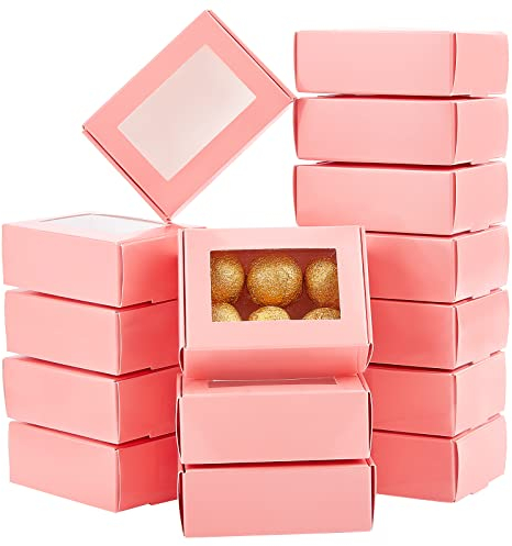 PH PandaHall 20 Stück Wiederverwendbare Rosa Papierbox Rechteckig Geschenkboxen Zum Hausgemachte Seife Partybevorzugung
